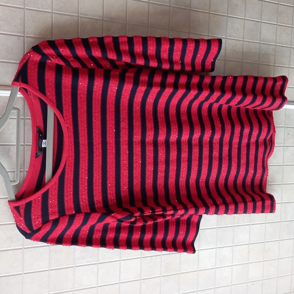 Only striped sequined top - Picture 1 of 4